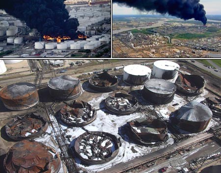 Accident - Tank Farm Explosion and Fire in Deer Park, Texas